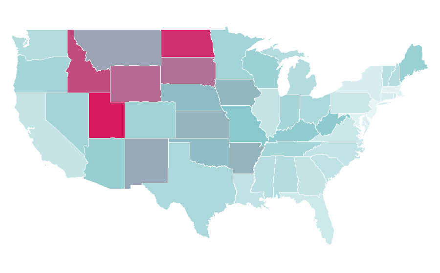 Affinity by region — Vudu, United States