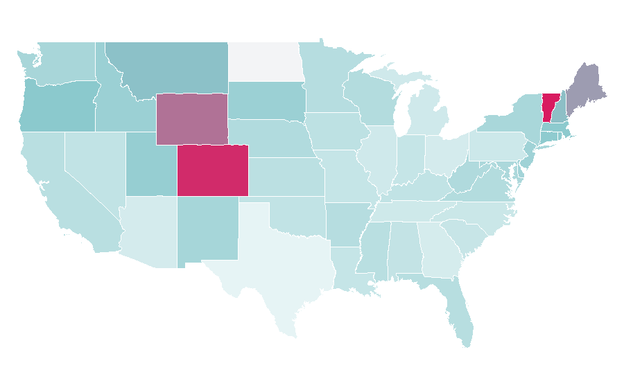 Affinity by region — Vuelta a España, United States