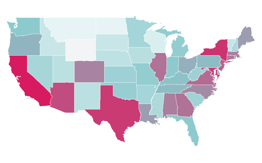 Affinity by region — Vulture, United States