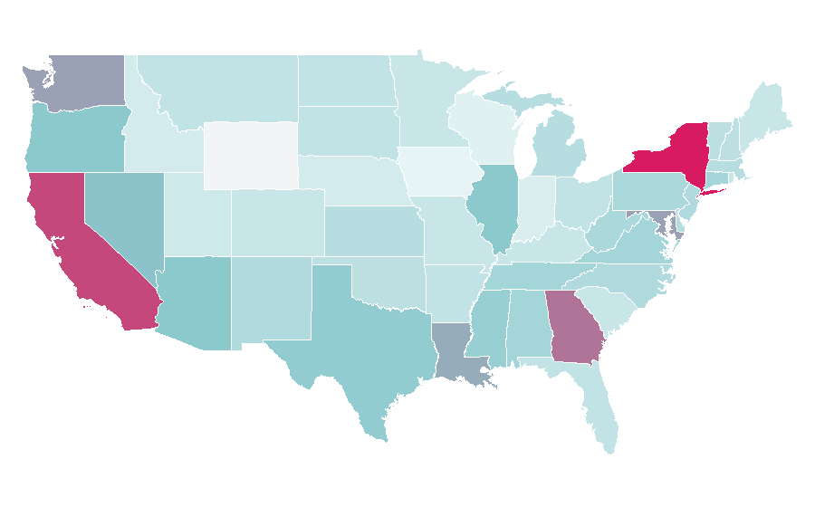 Affinity by region — Waist cincher, United States