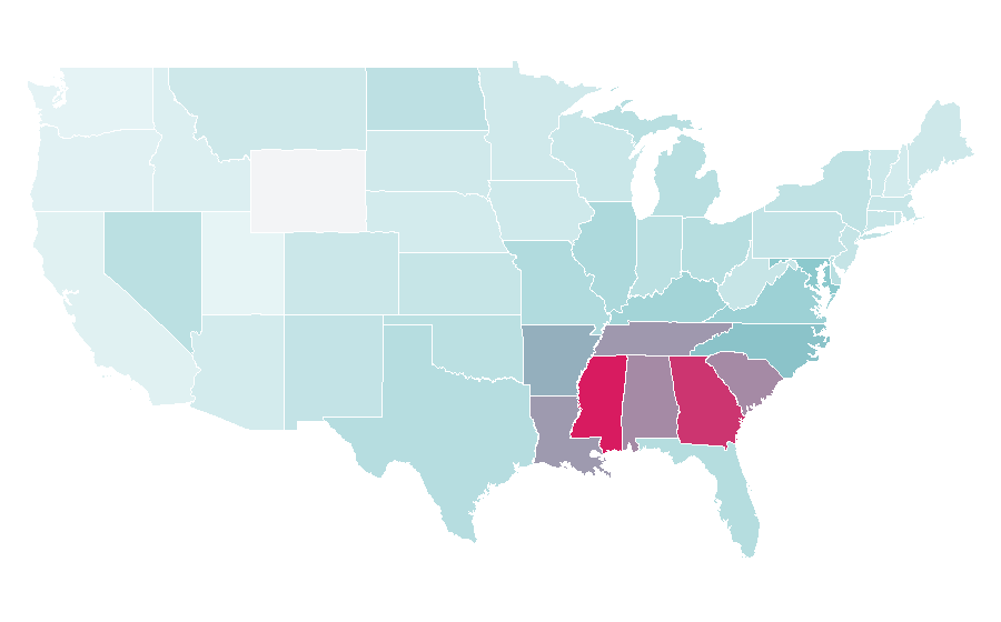 Affinity by region — Waka Flocka Flame, United States