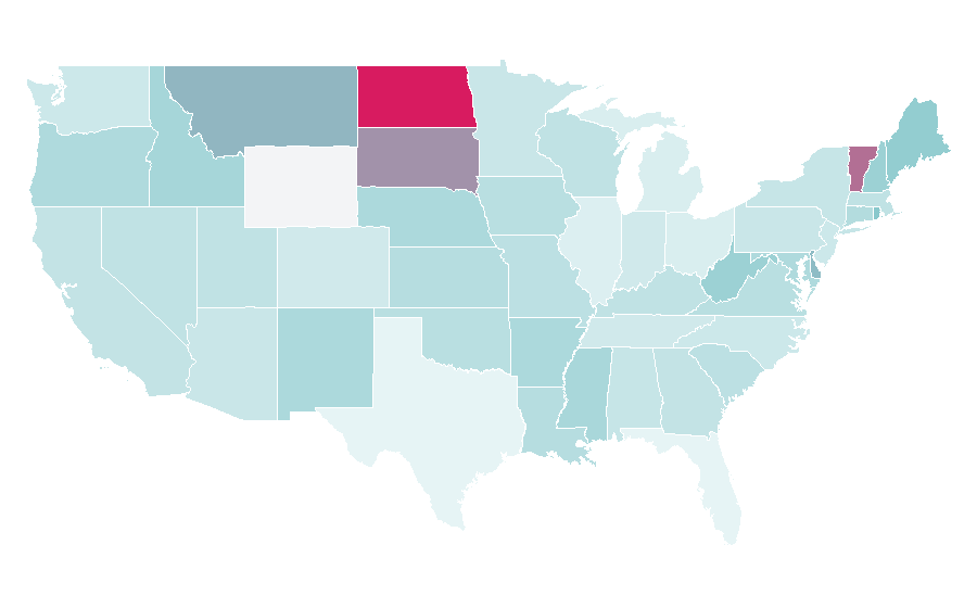 Affinity by region — Wakefulness, United States