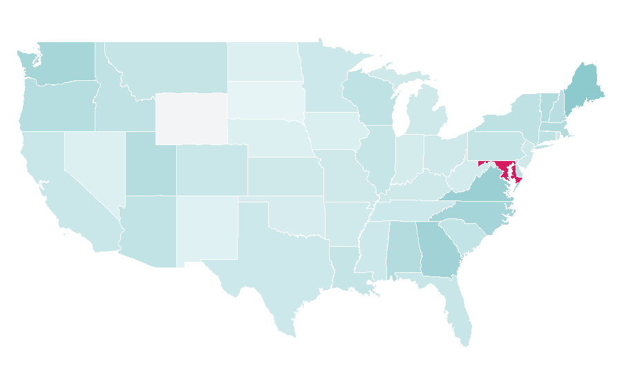 Affinity by region — Wales, United States