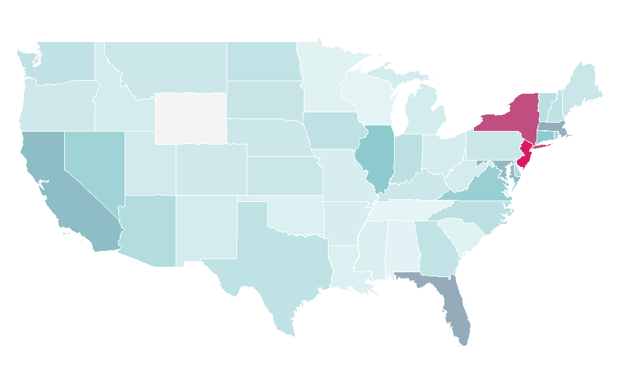 Affinity by region — Wales national football team, United States