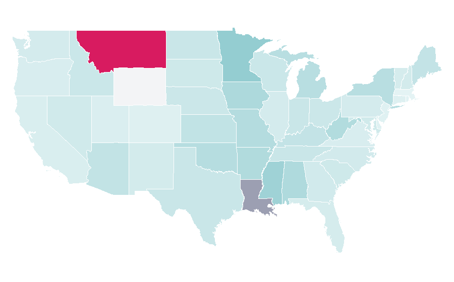Affinity by region — Walker, United States