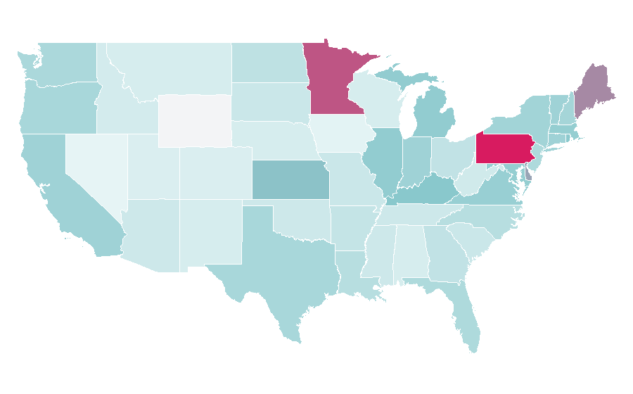 Affinity by region — Waltz, United States
