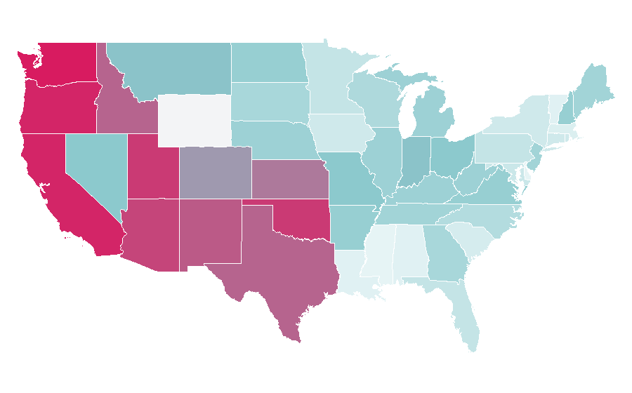 Affinity by region — War of the Worlds (2005 film), United States