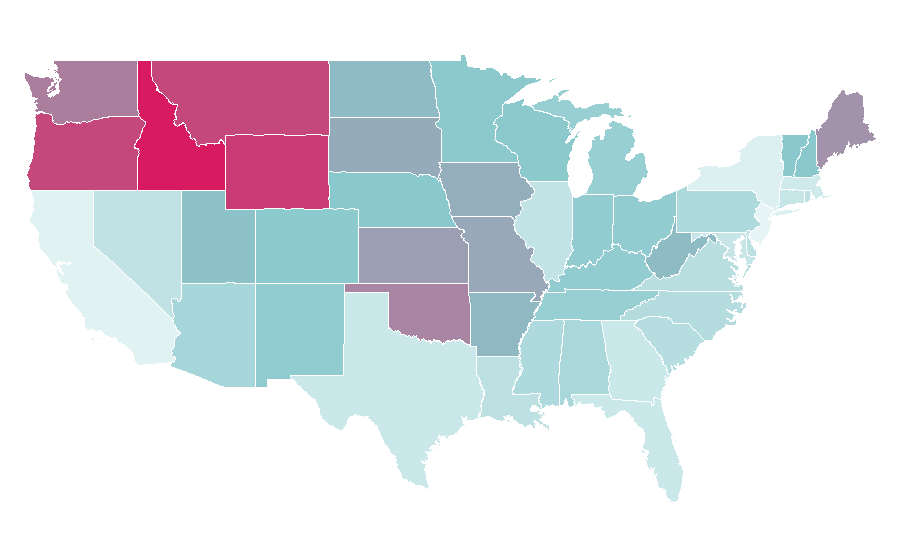 Affinity by region — Warehouse 13, United States