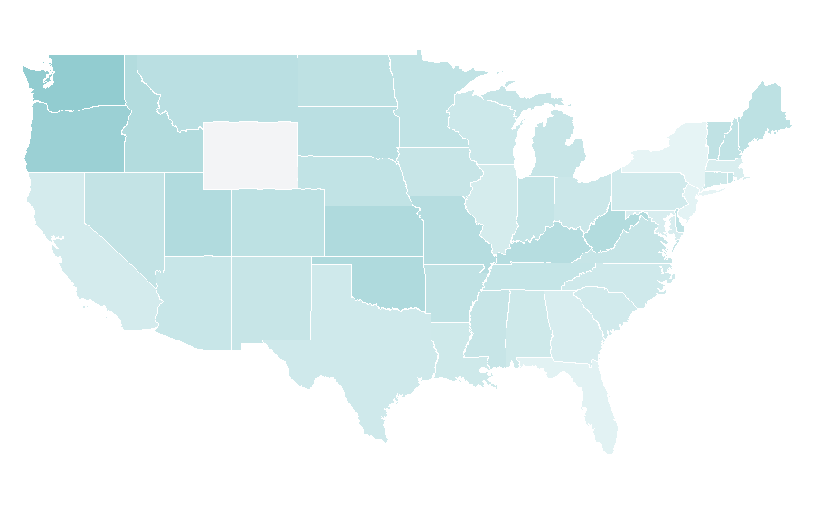 Affinity by region — Warhammer Fantasy (setting), United States