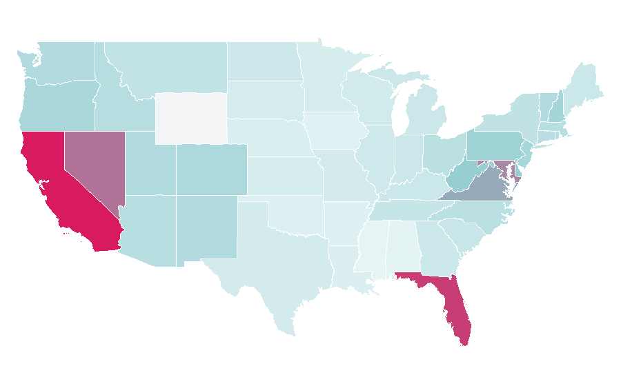 Affinity by region — Warped Tour, United States