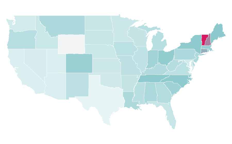 Affinity by region — Warren Haynes, United States