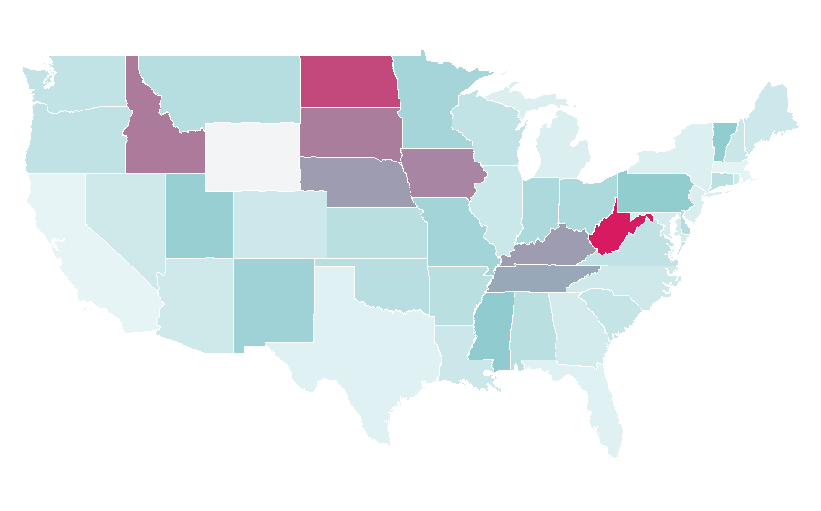 Affinity by region — Warren Zeiders, United States