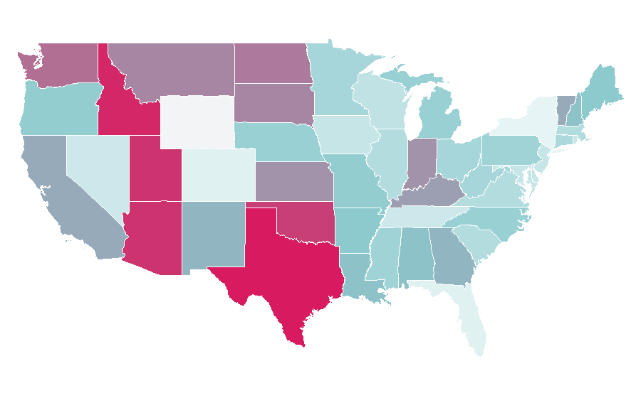 Affinity by region — Warthog, United States
