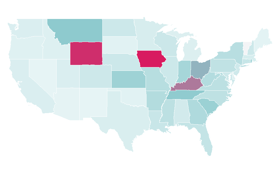 Affinity by region — Wasabi, United States