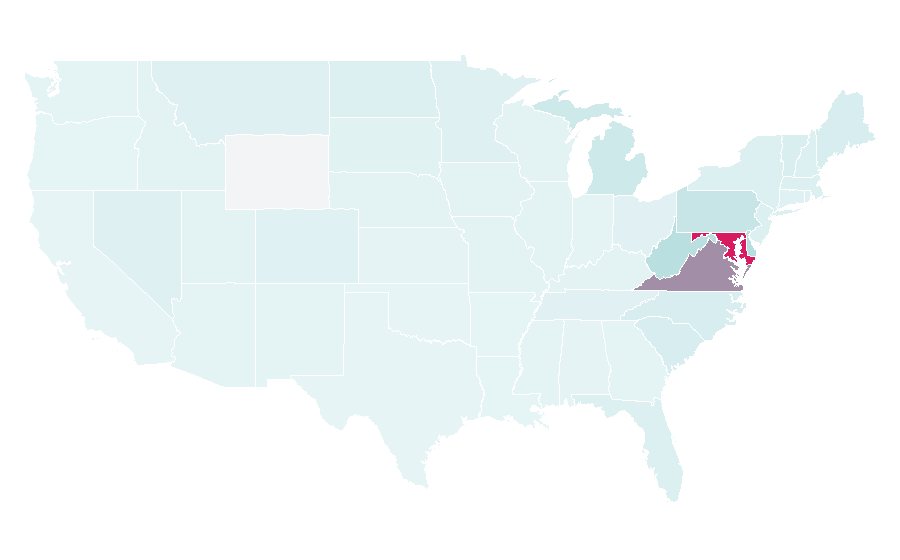 Affinity by region — Washington Capitals, United States