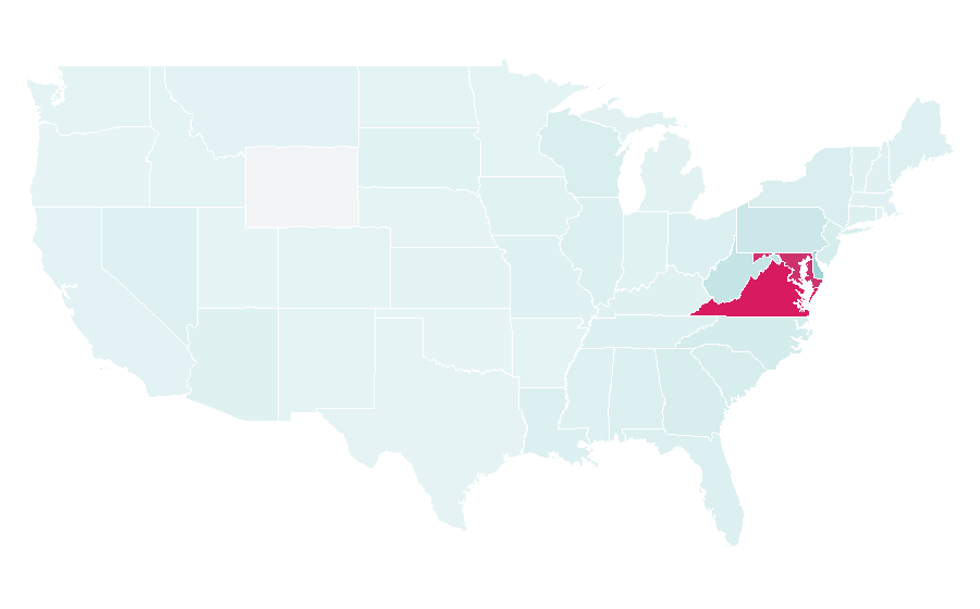 Affinity by region — Washington Nationals, United States