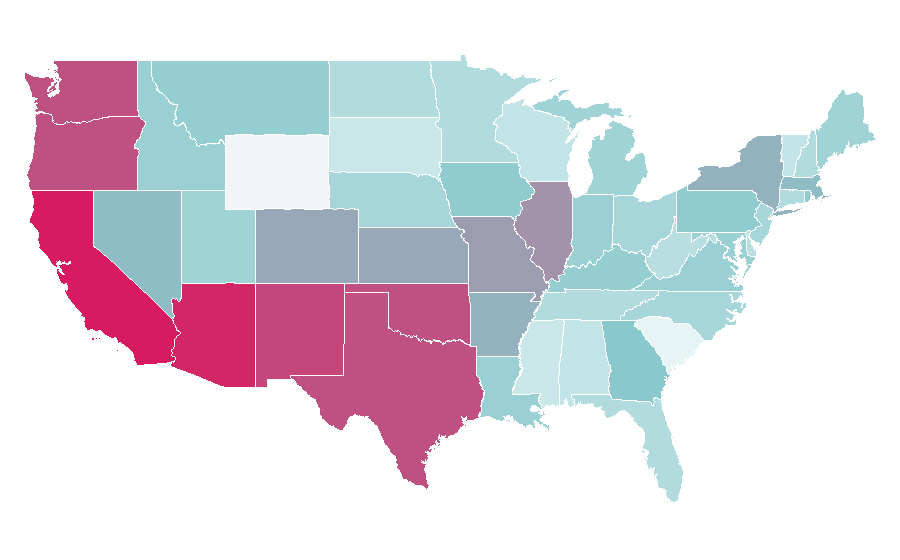 Affinity by region — Watchmen (film), United States