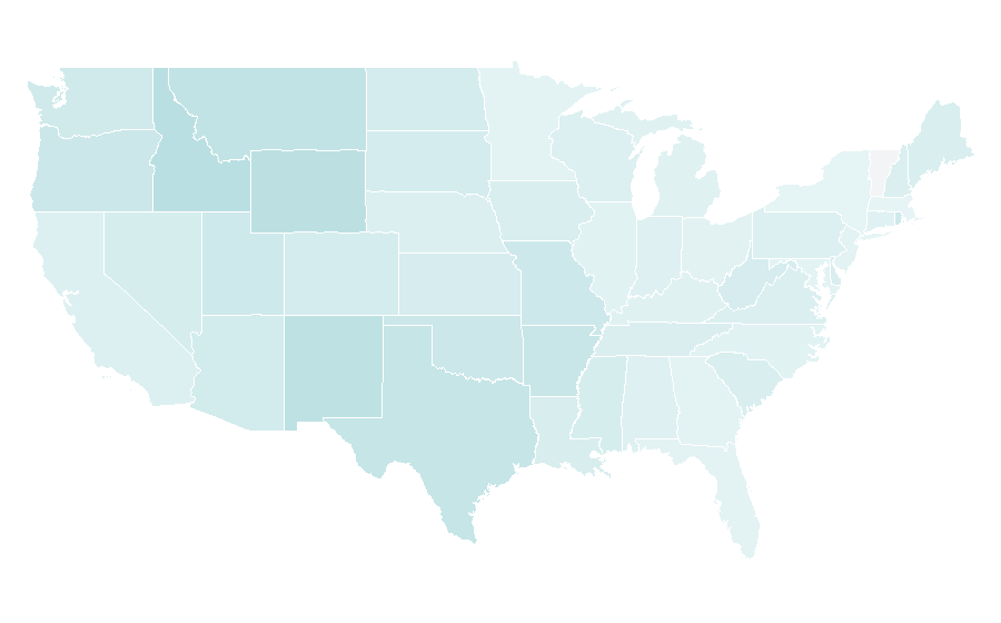 Affinity by region — Water supply, United States