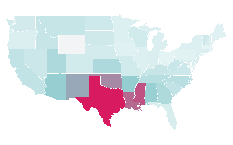 Affinity by region — Water well, United States