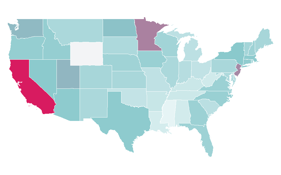 Affinity by region — Waterdrop, United States
