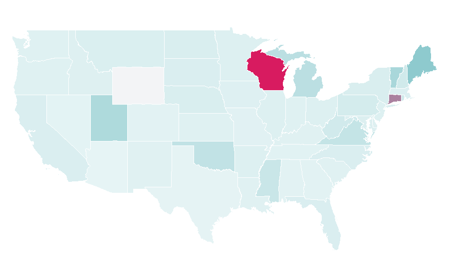 Affinität nach Region — Waterfowl, USA
