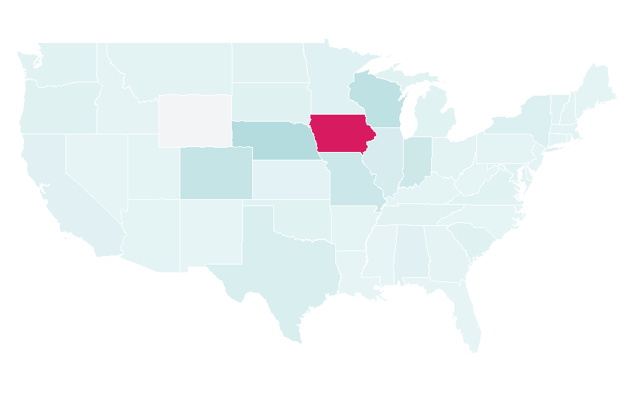 Affinity by region — Waterloo, United States
