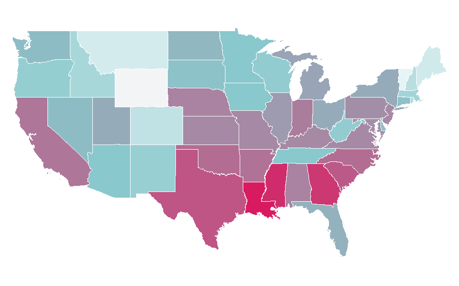 Affinity by region — Watermelon, United States