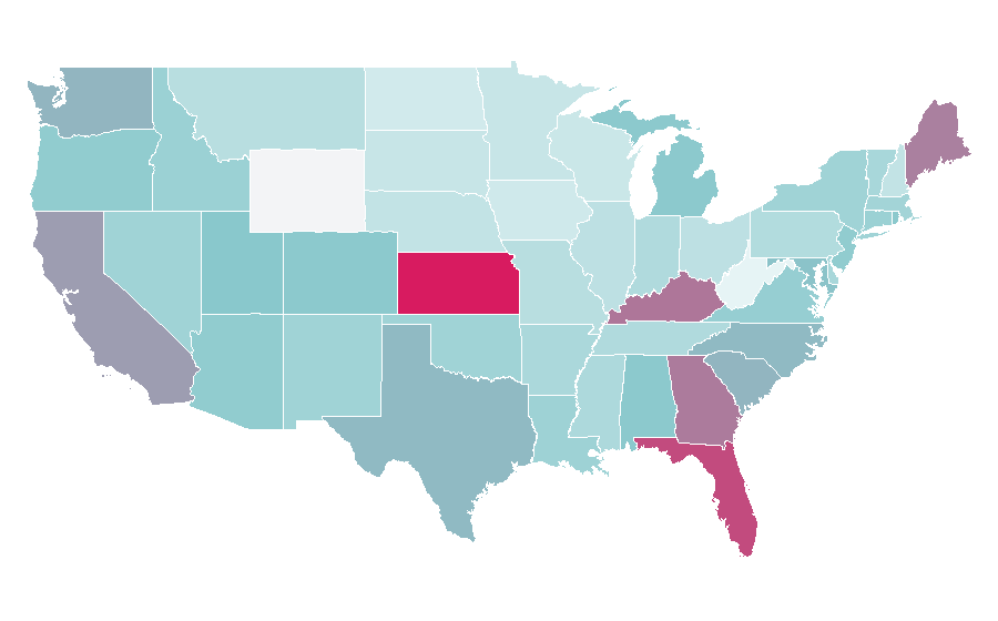 Affinity by region — Wave, United States