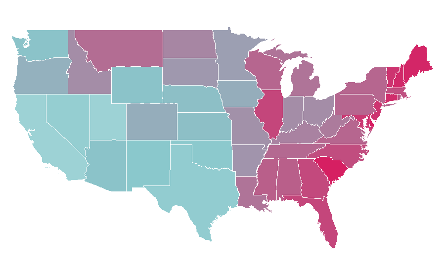 Affinität nach Region — Wayfair, USA