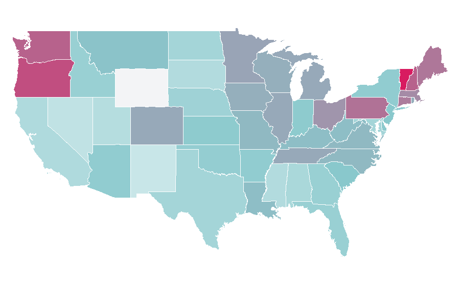 Affinity by region — Waywards, United States