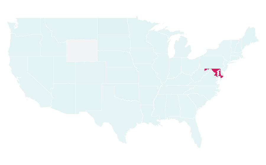 Affinity by region — WBAL-TV, United States