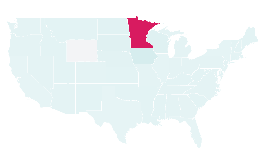 Affinity by region — WCCO-TV, United States