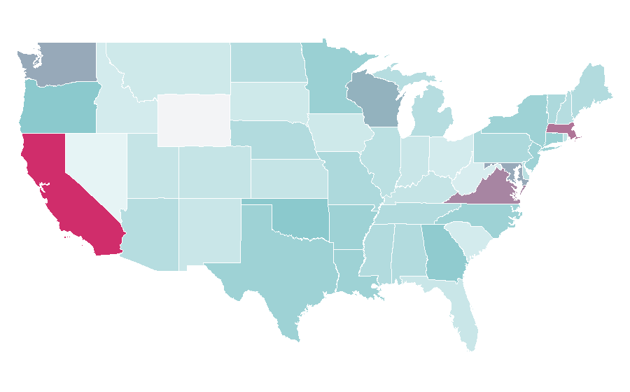 Affinity by region — Weaning, United States