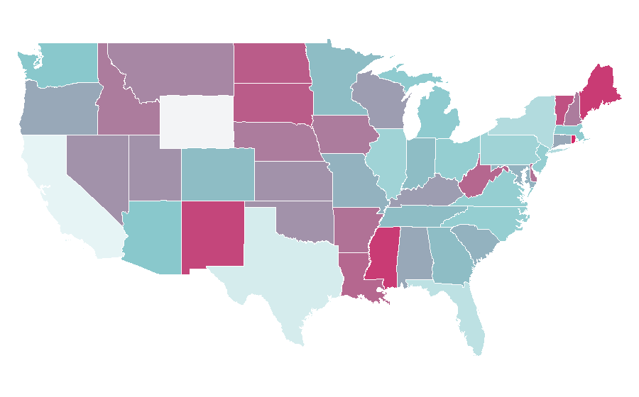 Affinität nach Region — Web conferencing, USA