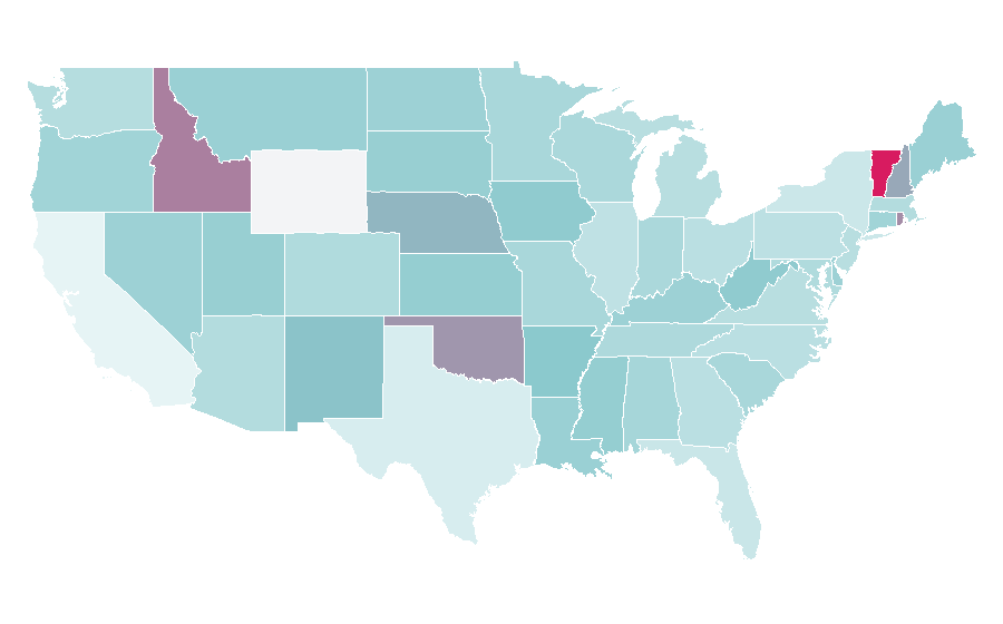 التقارب حسب المنطقة — Web fiction, الولايات المتحدة