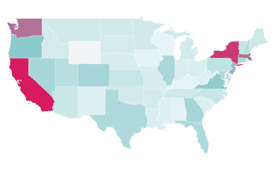 Affinity by region — Web3, United States