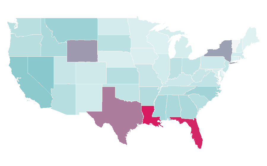 Affinity by region — Webcam, United States