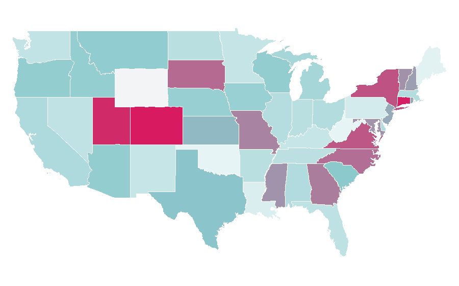 Affinity by region — WebEx, United States