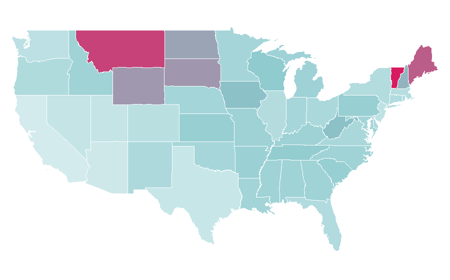 Affinity by region — WEBstaurantStore, United States