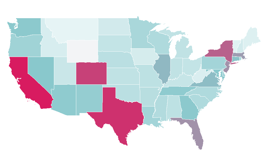 Affinity by region — Weekend (2011 film), United States