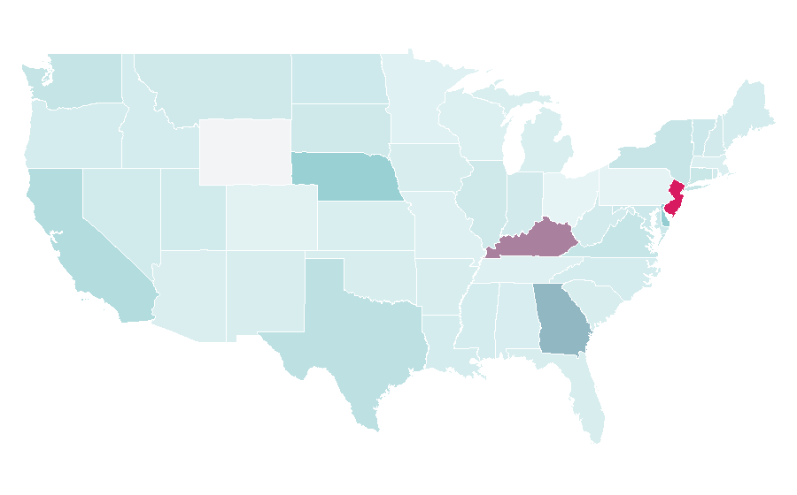 Affinity by region — Weekly Shōnen Jump, United States