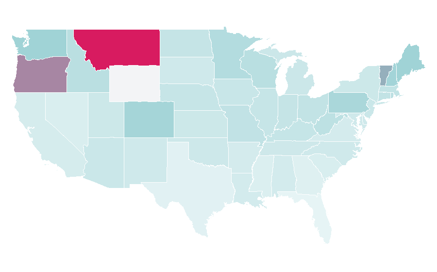 Affinity by region — Ween, United States