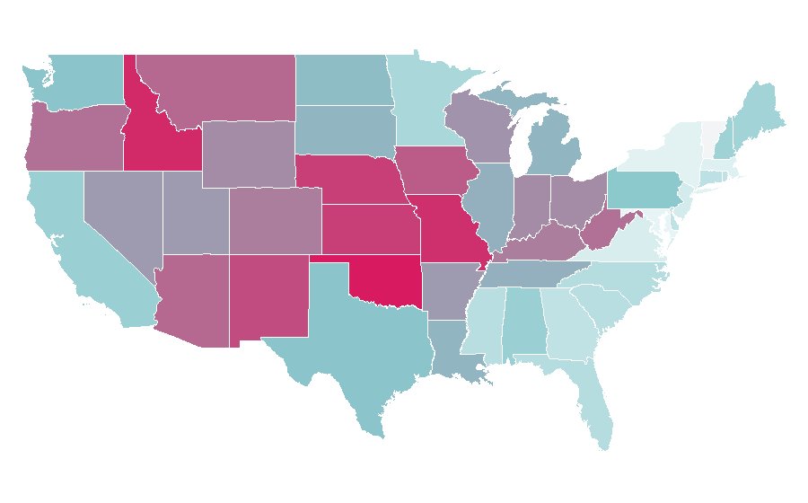 Affinity by region — Weird Science (film), United States