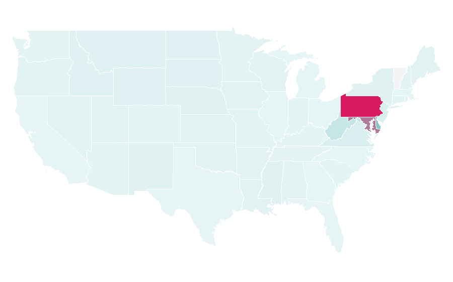 Affinity by region — Weis Markets, United States