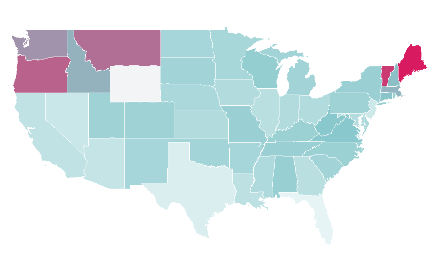 Affinity by region — Wellington boot, United States