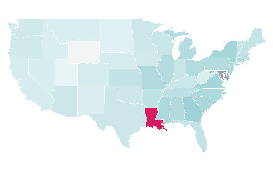 Affinity by region — Wendell Pierce, United States