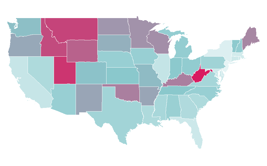 Affinity by region — Wendigo, United States