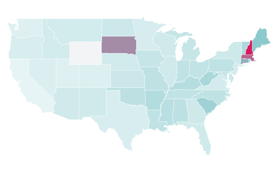Affinity by region — Wentworth (TV series), United States
