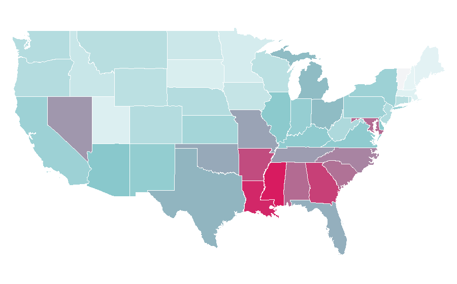 Affinity by region — Wesley Snipes, United States
