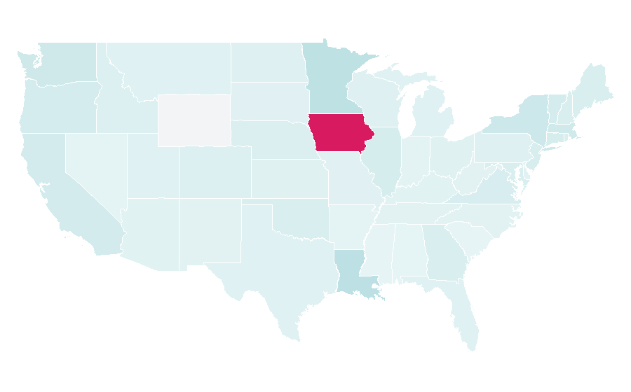 Affinity by region — West Bank, United States